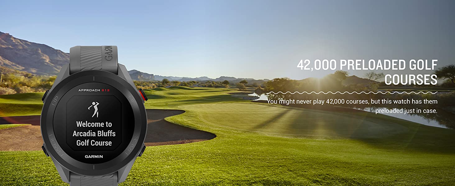 42,000 preloaded golf courses