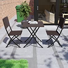 Capri Bistro Set, Brown