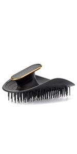 black colour hairbrush detangle tangle blowdry salon anti static knot detangling appliances