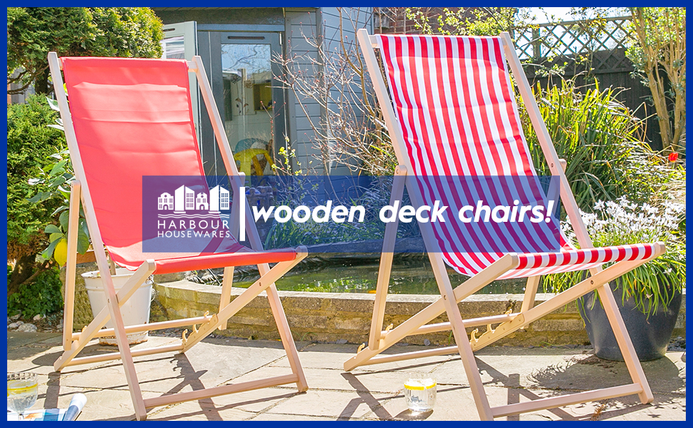 wooden deck chairs