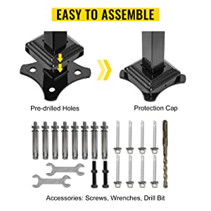 outdoor stair railings for concrete