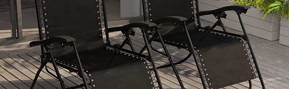 Gravity chair sun lounger