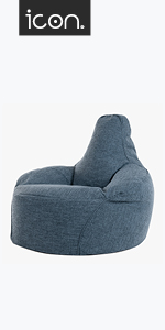 Recliner bean bag chair for adults filled beanbags for living room or bedroom