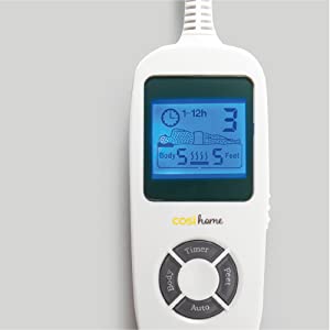 Cosi Home Electric Blanket MultiZone Multi-Zone Luxury Dual Control Heating Zones Throw Blanket