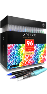 Real Brush Pens -Set of 96
