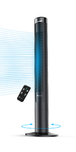 oscillating, tower fan, summer, cool, breeze, remote control