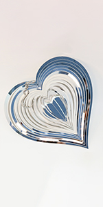 Stainless Steel Garden Wind Spinner Hanging Kinetic Wind Sculpture Garden Decor For Indoor Outdoorâ€¦