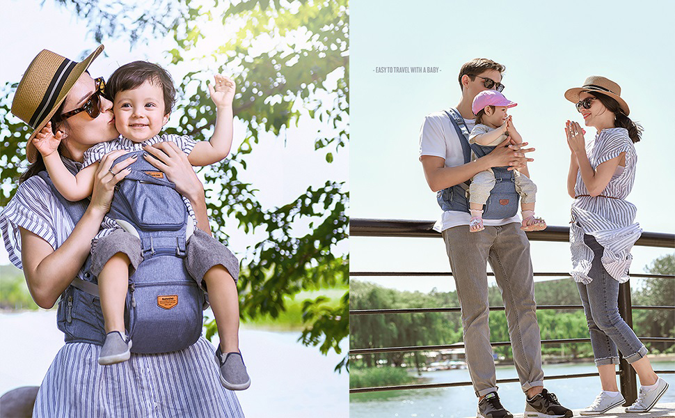 Baby HIPSEAT Ergonomic Baby Carrier 3 in 1 multifonctional SUNVENO Infant Newborn Hip Seat