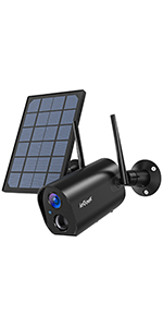Outdoor security camera battery solar powered