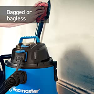 Vacmaster VQ1220PFC-01 multi 20 wet and dry vacuum cleaner wet or dry suction