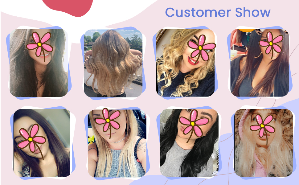 clip in hair extensions real human hair