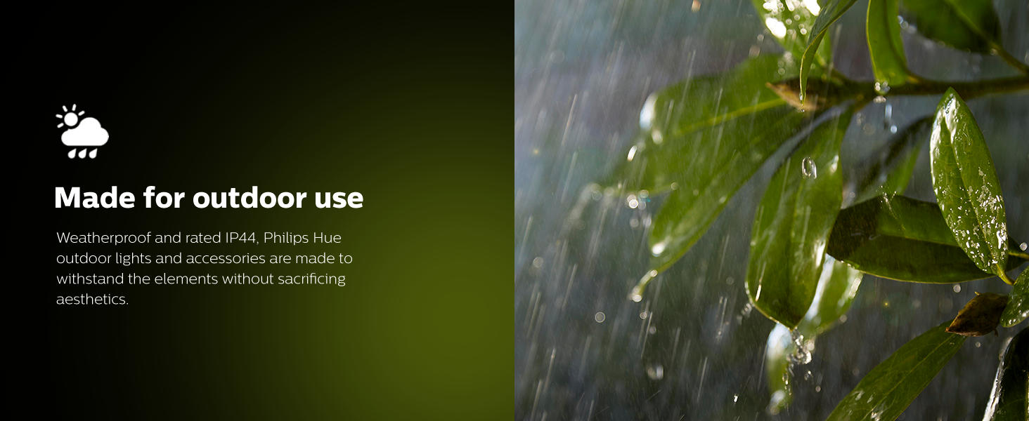 Philips Hue Smart Outdoor Lighting - Made for Outdoors IP44