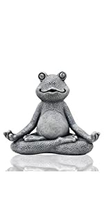 Mini yoga frog Grey