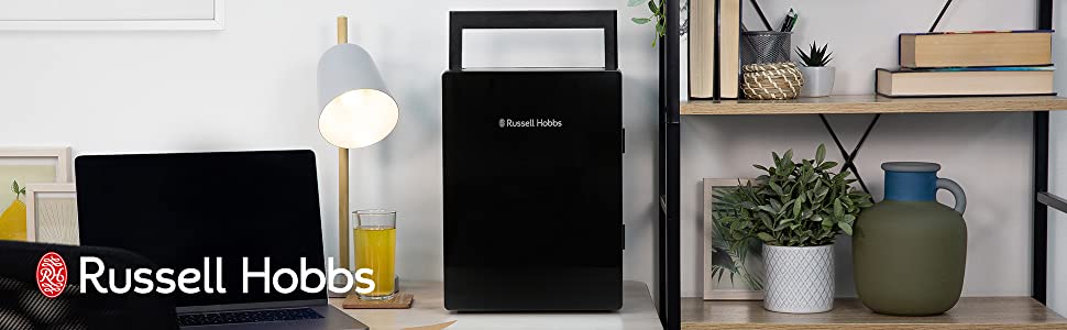 Russell Hobbs Black 8L Mini Cooler