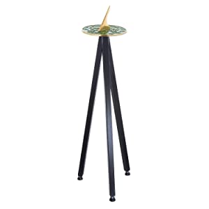 stand, tripod, metal, steel, vertical, sundial, sun, time