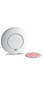 Radio smoke detector with heat detector DIN EN 14604 photoelectric interconnected fire detector funk