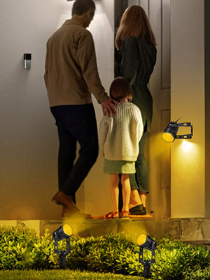 christmas garden lights