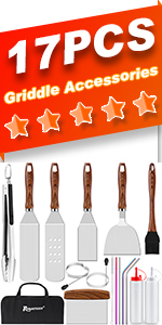 17pcs griddle kit