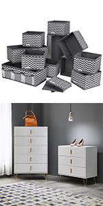 Drawer Organiser storage boxes 12cps