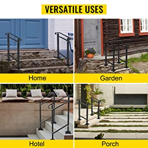 metal handrails for outdoor steps