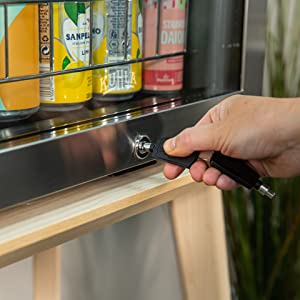 Kuhla 62L Glass Door Cooler - Stainless Steel