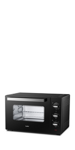 VonShef Mini Oven 38L- 1600W Portable, Electric Multi-Function Cooker for Grilling