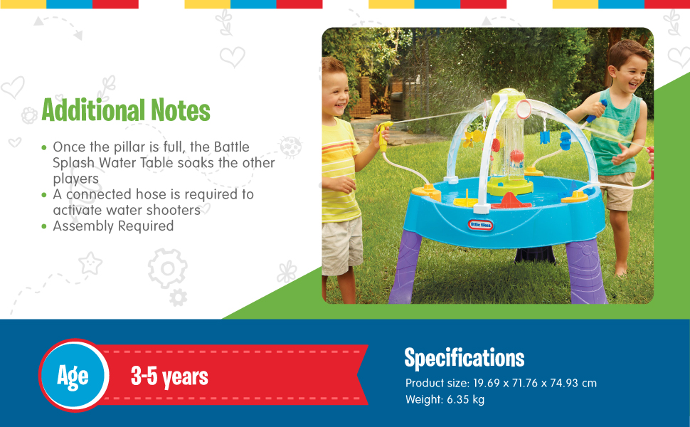 Fun Zone Battle Splash Water Table
