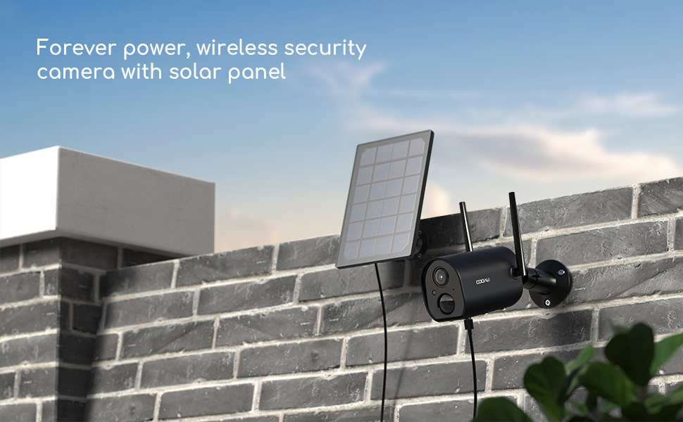 cooau solar security camera