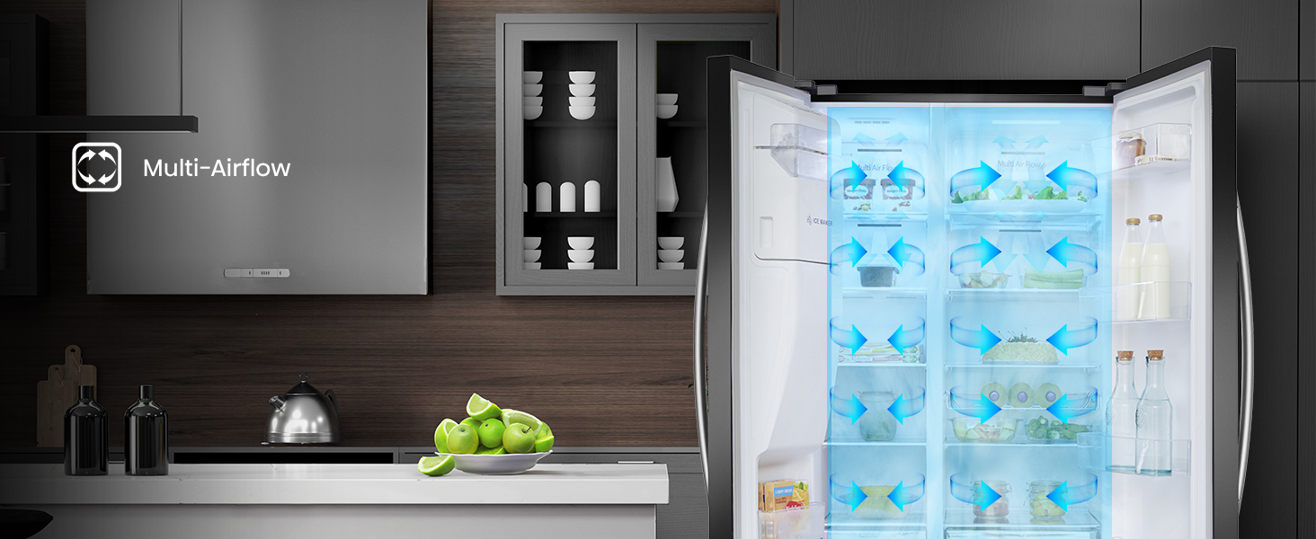 Cool the fridge evenly from corner to corner, so the fridge maintains a constant temperature.