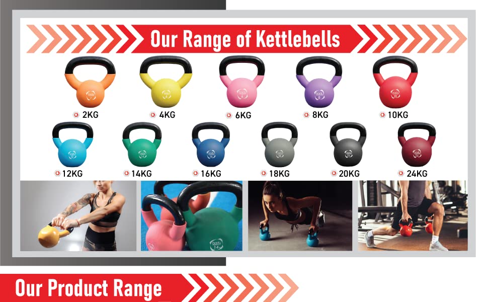 Body Revolution neoprene coated kettlebells