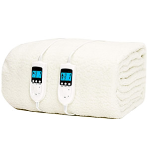 Homefront electric blanket fleece-lined