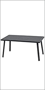 aluminum armchair armrest backyard balcony bistro black classic contemporary deck furniture garden