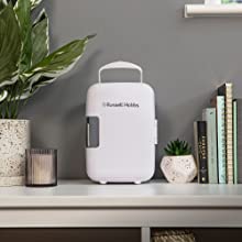 Russell Hobbs RH4CLR1001 4L Mini Compact Cooler for Drinks and Cosmetics, Retro Style
