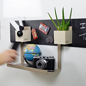 indoor plant pot cachepot small support stand shelf magnetic vase hanging hanger chalk board