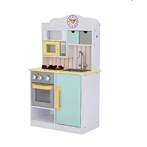 play kitchen; toy kitchen; wooden kitchen; wooden toys; toys; pretend play kitchen; pretend play