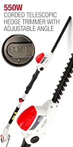550w pole hedge trimmer