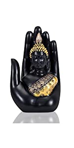 Thai buddha in the palm