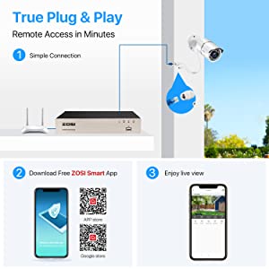 5MP HD POE CCTV camea kit