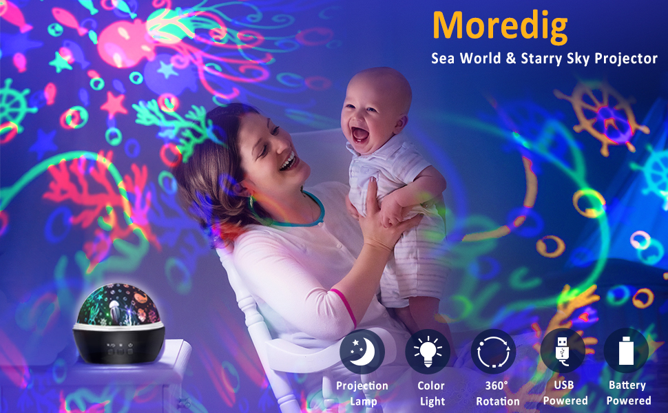baby projector night light kids night light projector sensory lights for babies
