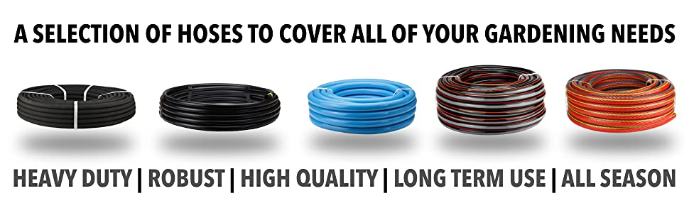 A selection of hoses