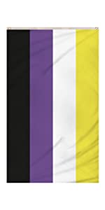 Non-binary flag displayed vertically. 