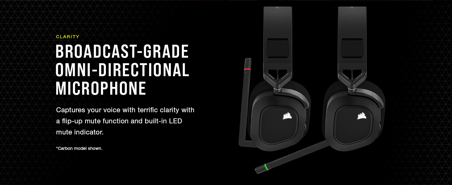 OMNI-DIRECTIONAL MICROPHONE, gaming headset with mic, streaming headset