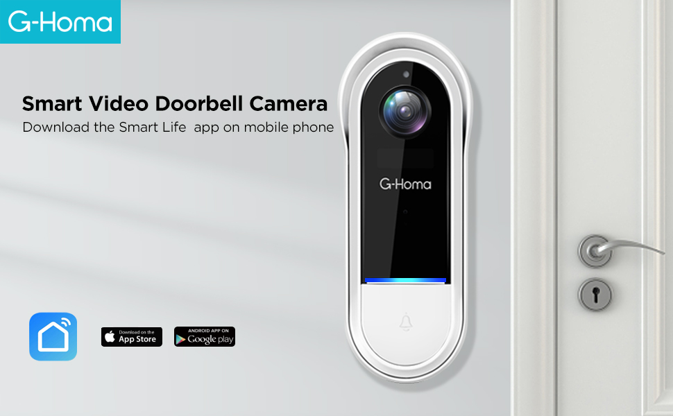 wireless doorbell camera works with both 12V-24V AC and 12V DC power, Long Time Battery Power 
