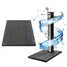 4260627428106_Solardusche 20 L schwarz mit Bodenplatte Anthrazit