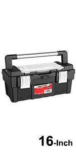 16-Inch Tool Box with Long Handle