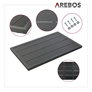 4260627428083_Solardusche 40 L silber/schwarz mit Bodenplatte Anthrazit