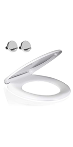 Oval shape UF toilet seat