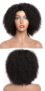 human hair wig afro kinky curly