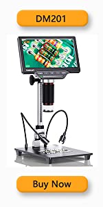 TOMLOV 7'' HDMI Microscope W/ Extension Tube