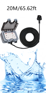 20M Outdoor Extension Lead Waterproof Socket